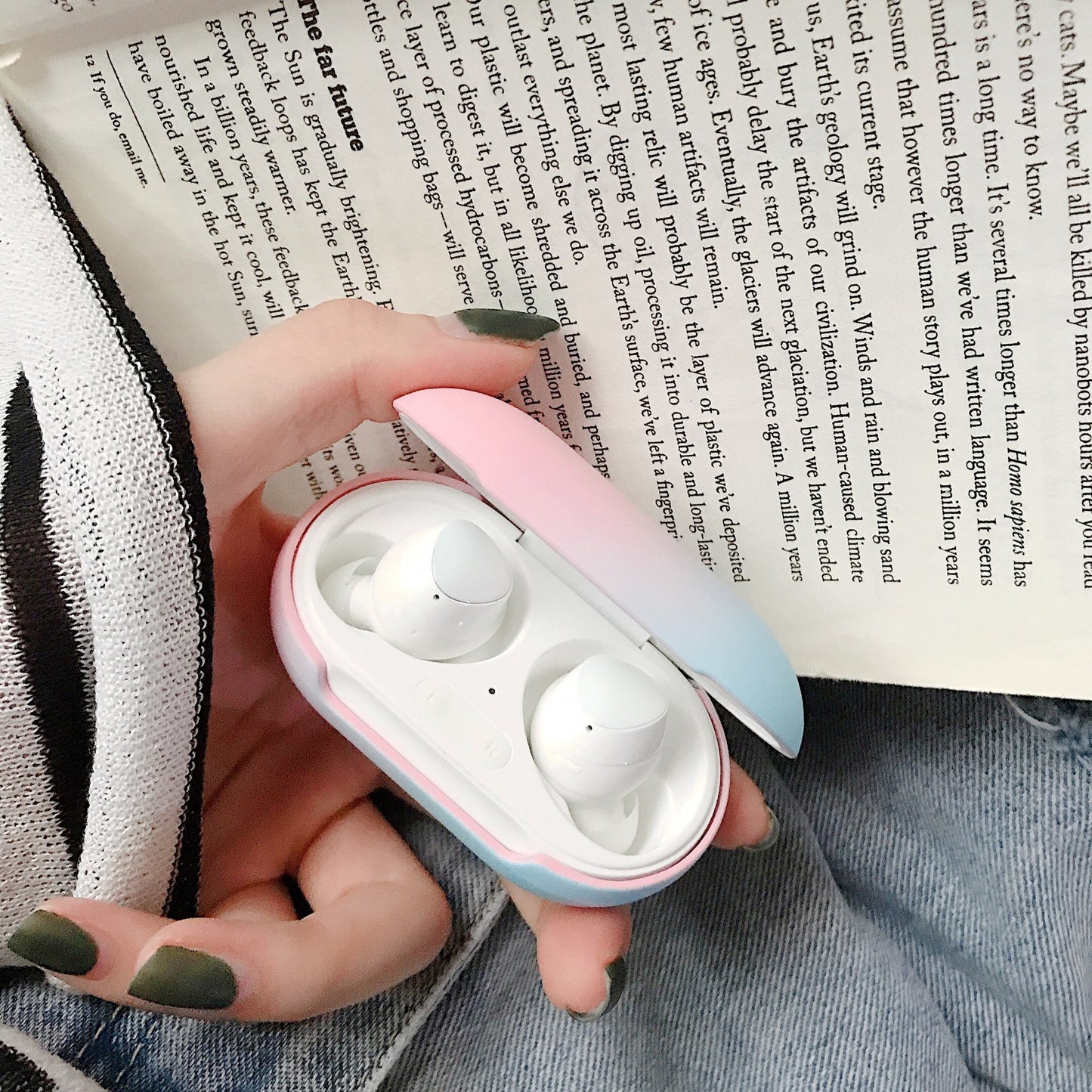 Galaxy Buds + Protective Case Bluetooth Headset