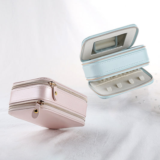 Portable Zipper Jewelry Box