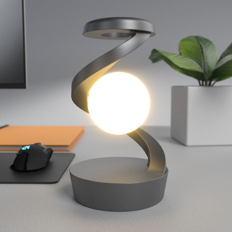 Rotating Moon Desk Lamp Phone Wireless Charging