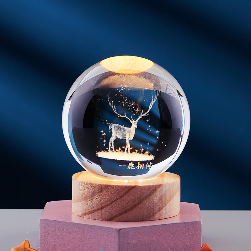 3d crystal planet for home