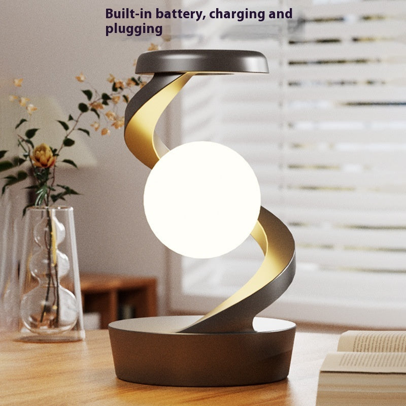 Rotating Moon Desk Lamp Phone Wireless Charging