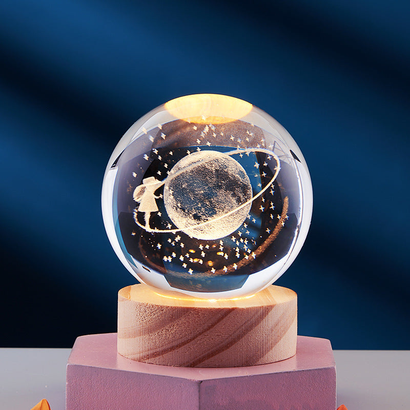 3d crystal planet for home