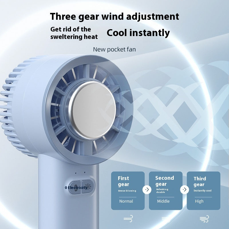 Portable Handheld Turbo Fan, 5 Gear Wind