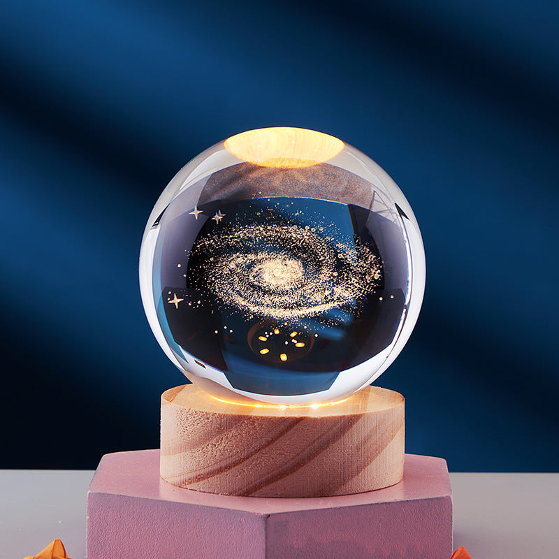 3d crystal planet for home